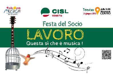 Festa della Musica – Festa del Socio Cisl –  Treviso 21 giugno 2015