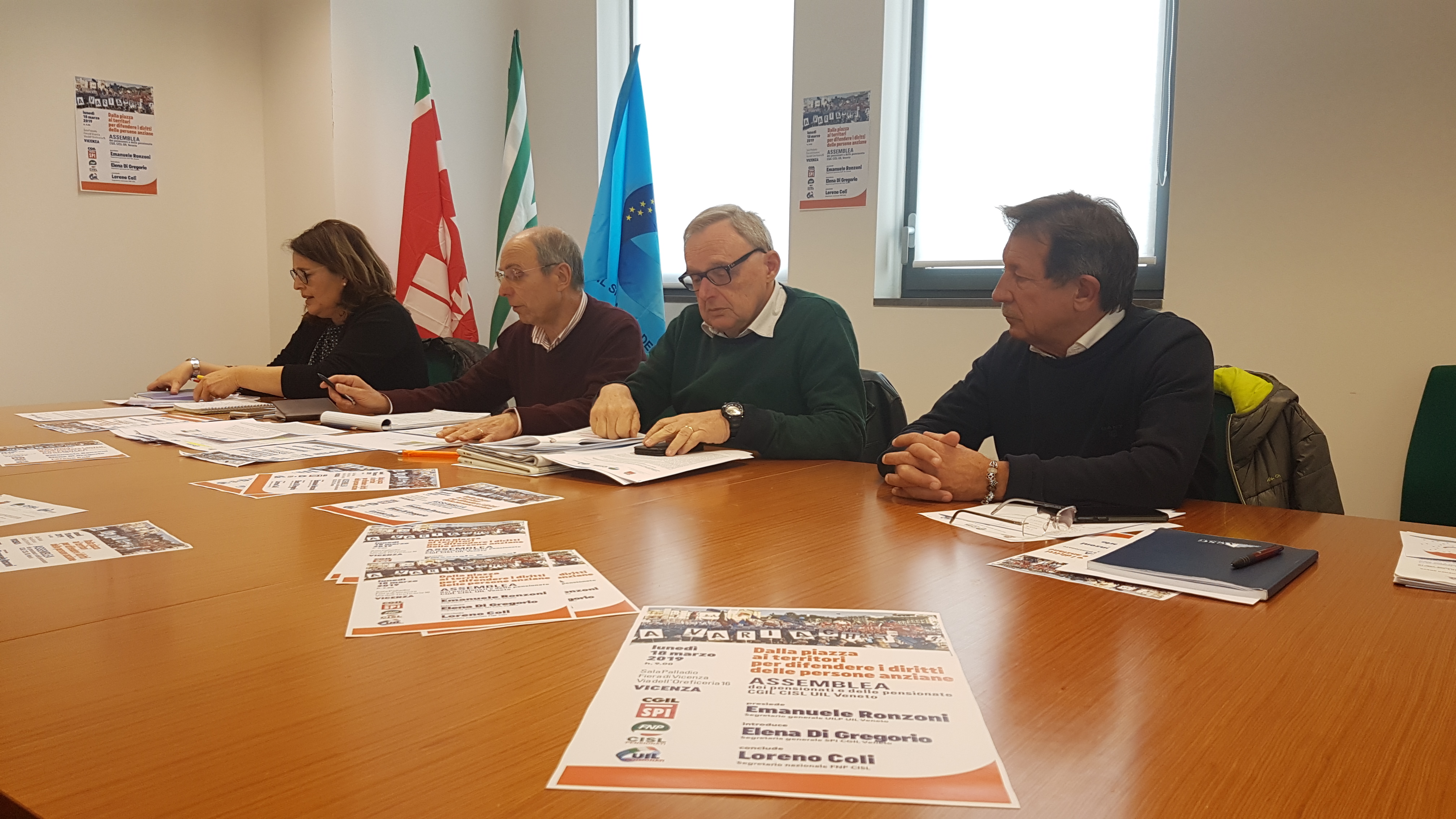 Comunicato stampa: Assemblea dei Pensionati CGIL CISL e UIL del Veneto a Vicenza il 18 marzo