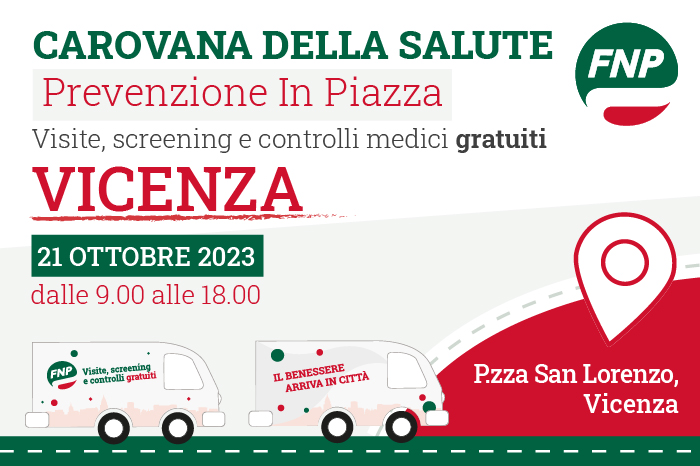 21 ottobre 2023: Prevenzione e salute in piazza s. Lorenzo con la Carovana della Salute
